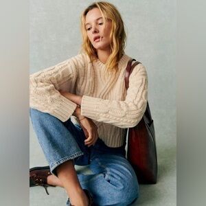 Sezane Evan Jumper Ecru S